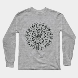 The VERY First Mandala - black Long Sleeve T-Shirt